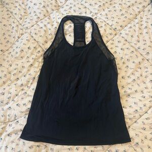 Lululemon Black Mesh Tank Top
